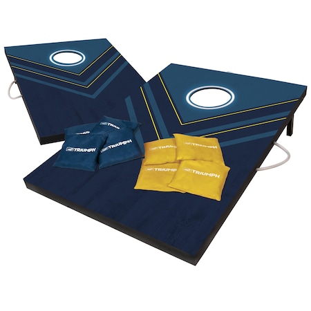 Triumph LED Blue and Yellow 2x3 Cornhole Set 35-7350-3